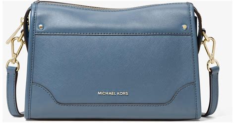 michael kors harrison large leather crossbody bag